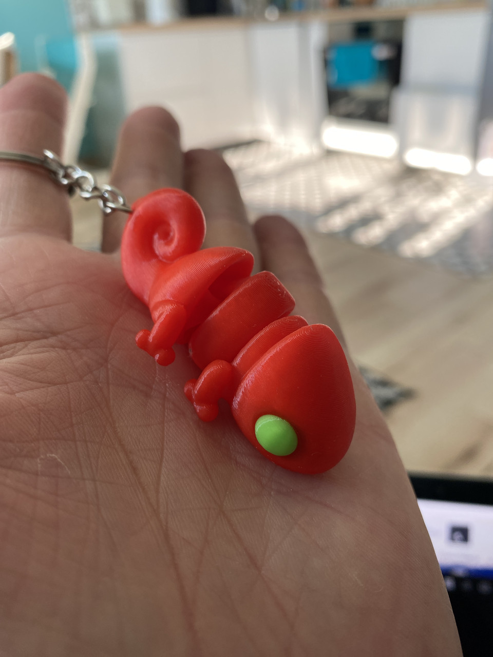 Брелок Хамелеон надруковано на 3Д принтері, фото 1