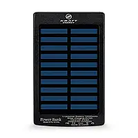 Повербанк з сонячною панеллю 10000mAh Power Bank Kraft KPB-1012SL Black LED-ліхтар (43-00090)