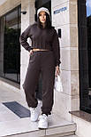 Спортивний костюм на флісі з коротким худі "Navi" Батал, фото 3