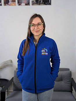 Флісова кофта Synevyr 260 з вашим Логотипом Синя (Електрик)