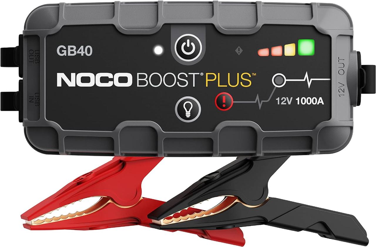 Автомобільний пусковий пристрій NOCO GB40 Boost 1000A для бензинових та дизельних двигунів до 6 л.