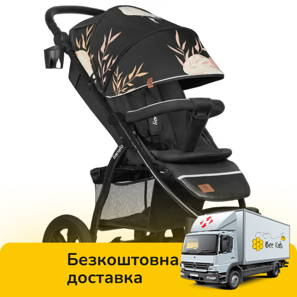 Коляска прогулянкова Lionelo Annet Tour Lovin Чорна, фото 1