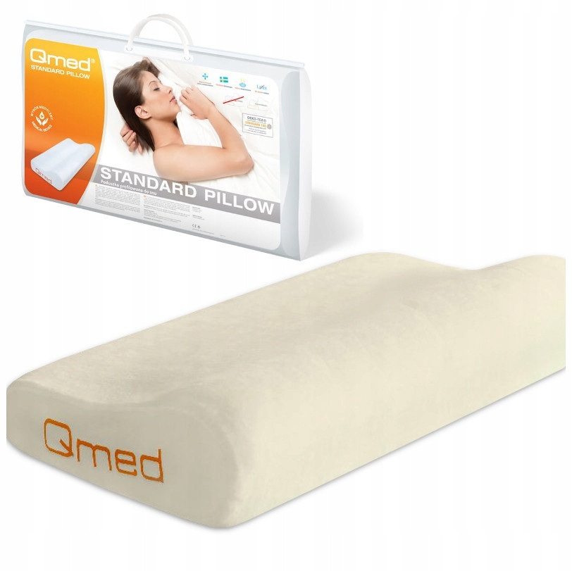Ортопедична подушка для сну Qmed MEMORY FOAM 32 x 52 см