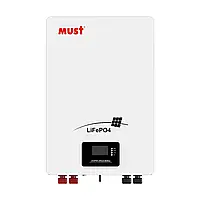 Акумуляторна батарея літій-залізо-фосфатна 200Аг 51.2В 10240Втг Must LP16-48200 настінний монтаж (42-00152)