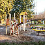 Дитячий майданчик із містком Сонечко висота гірки 1,2 м, фото 7