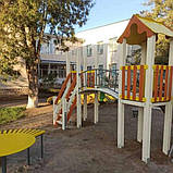 Дитячий майданчик із містком Сонечко висота гірки 1,2 м, фото 6