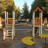 Дитячий майданчик із містком Сонечко висота гірки 1,2 м, фото 8