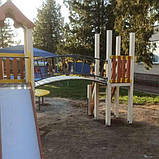 Дитячий майданчик із містком Сонечко висота гірки 1,2 м, фото 9