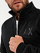 Чоловічий спортивний костюм Armani Exchange теплий брендовий спорт костюм Армані чорний, фото 7