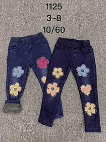 Легінси утепленні для дівчаток оптом, F&D, 3-8 рр.,  арт. 1125