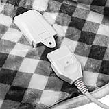 Електрична ковдра, полуторна електроковдра Camry CR 7442 флісова 160x180см. 9 режимів, Таймер, Рябе, фото 4