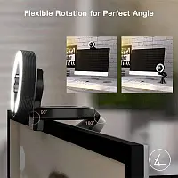 Веб-камера 4k з мікрофоном зі штативом, світлодіодним підсвічуванням та регулюванням яскравості