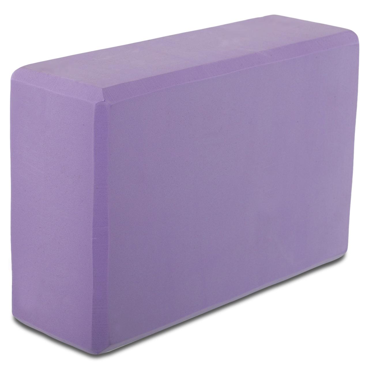 Блок для йоги цегла для йоги Zelart 0483 розмір 22x14x7 см Violet, фото 1