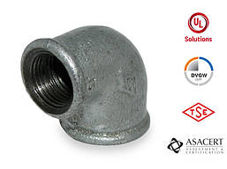 Кут 90° оцинкований редукційний ВВ 3/4"х1/2" Hydro-T