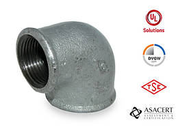 Кут 90° оцинкований редукційний ВВ 11/4"х1" Hydro-T