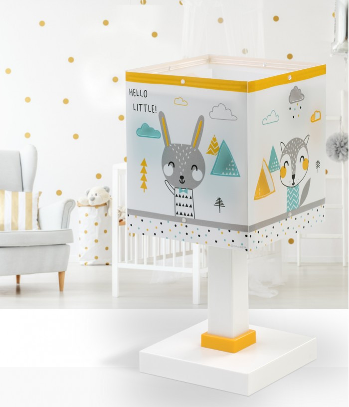 Дитяча настільна лампа для дітей Hello Little біла 29х13.5х13.5 см