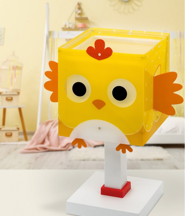 Дитяча настільна лампа Little Chicken жовта 28х13.5х13.5 см