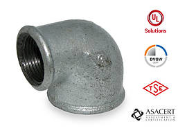 Кут 90° оцинкований редукційний ВВ 1 1/2"х1 Hydro-T