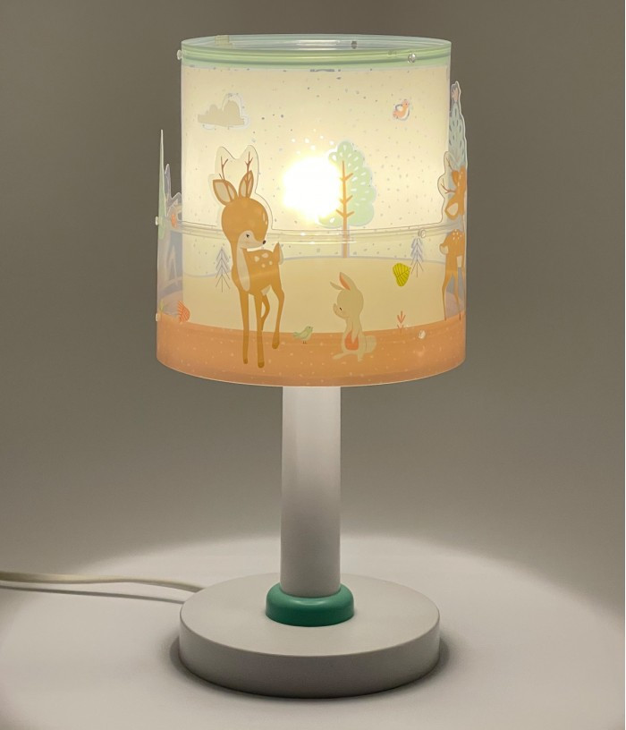 Дитяча настільна лампа Loving Deer біла 30х15 см
