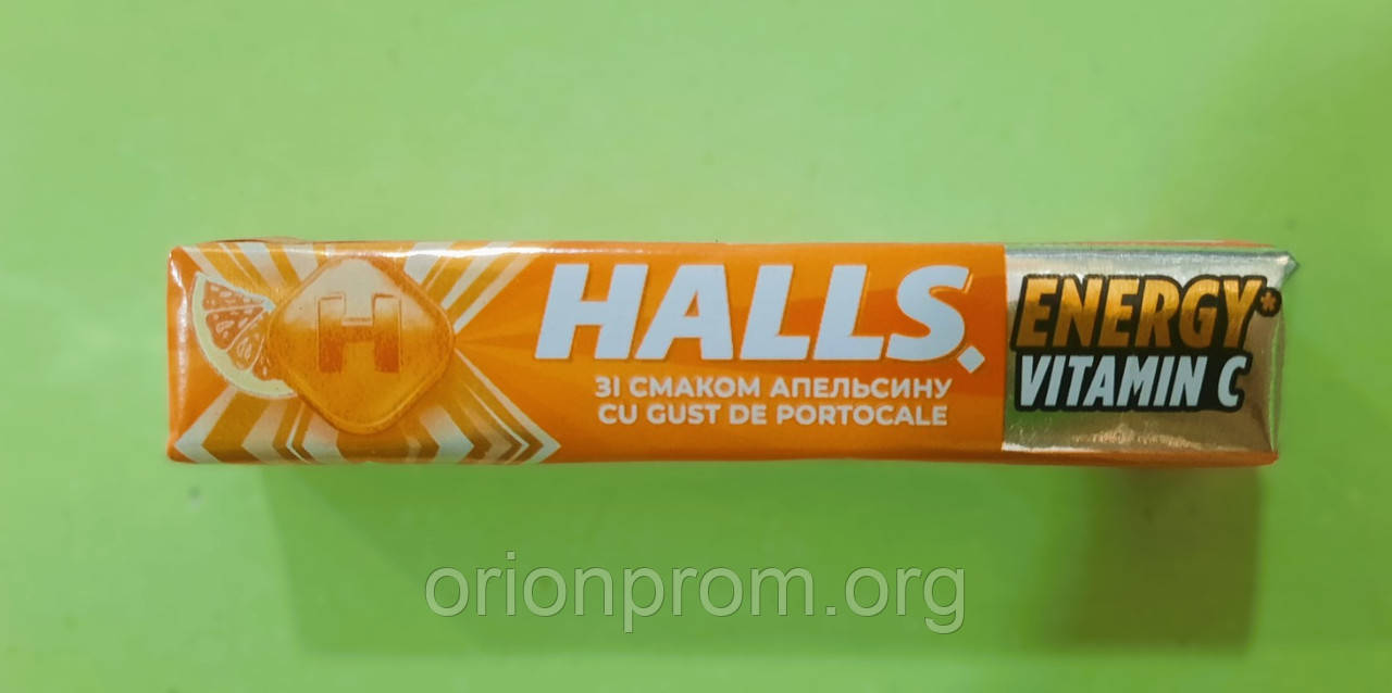 Льодяники Halls апельсин 25.2 г