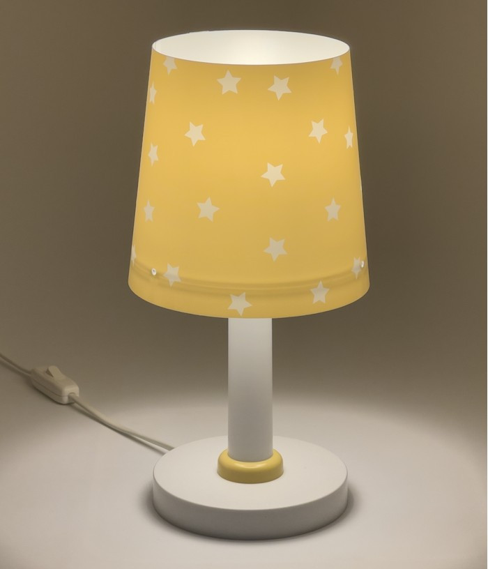 Дитяча настільна лампа Star Light жовта 30х15 см