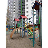 Дитячі майданчики + місток + дві гірки "Стіна" висота гірки 1,5 м і 1,2 м, фото 5