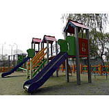 Дитячі майданчики + місток + дві гірки "Стіна" висота гірки 1,5 м і 1,2 м, фото 6