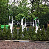 Дитячі майданчики + місток + дві гірки "Стіна" висота гірки 1,5 м і 1,2 м, фото 8