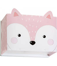 Дитячий настінний світильник Little Fox рожевий 24.5х31х13.5 см, фото 2