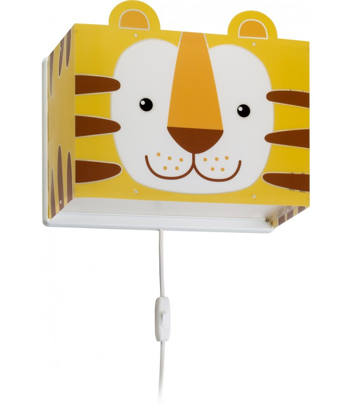 Дитячий настінний світильник Little Tiger помаранчевий 24.5х31х13.5 см