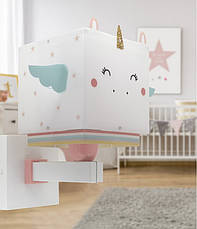 Дитячий настінний світильник Little Unicorn білий 25.5х13.5х20 см, фото 3