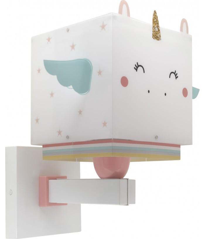 Дитячий настінний світильник Little Unicorn білий 25.5х13.5х20 см