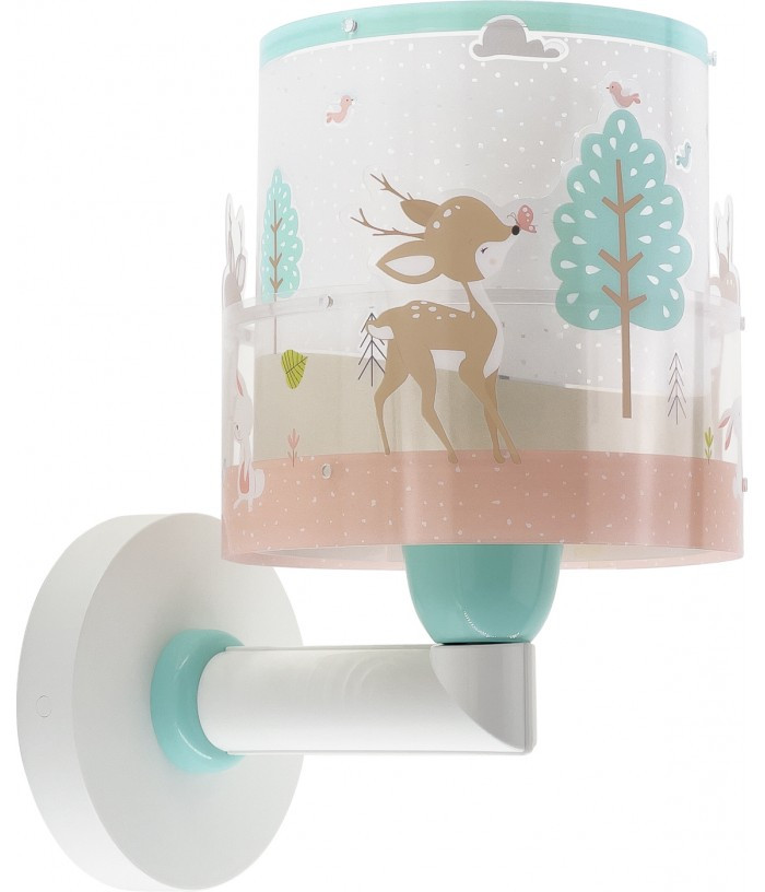 Дитячий настінний світильник Loving Deer білий 24х15х20 см