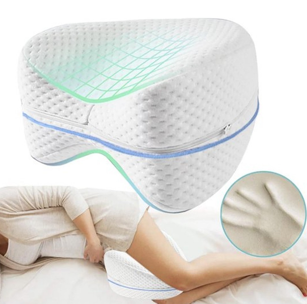 Ортопедична подушка для ніг Contour Leg Pillow гіпоалергенна подушка з пам'яттю