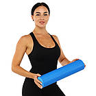 Ролер для йоги масажний мфр ролик циліндр Zelart 0895-40 розмір 45 см Blue, фото 10