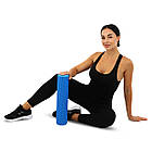 Ролер для йоги масажний мфр ролик циліндр Zelart 0895-40 розмір 45 см Blue, фото 9