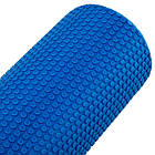 Ролер для йоги масажний мфр ролик циліндр Zelart 0895-40 розмір 45 см Blue, фото 6