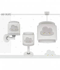 Дитячий підвісний світильник Baby Dreams Cloud сірий 26х65 см, фото 3