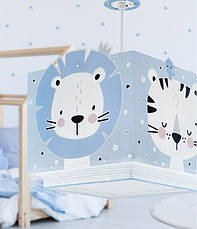 Дитячий підвісний світильник Baby Jungle синій 24х24х65 см, фото 4