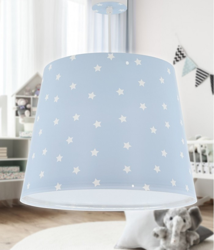 Дитячий підвісний світильник Star Light синій 33х65 см