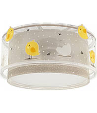 Дитячий стельовий світильник Baby Chick бежевий 33х16.5 см, фото 4