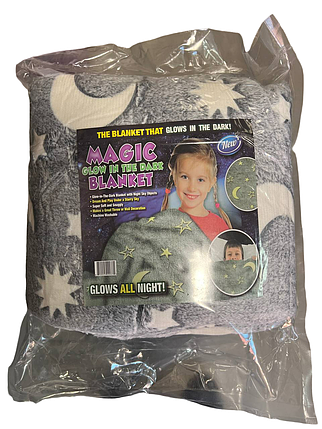 Дитячий плед мікрофібра, що світиться в темряві (180см х 180см) (60), фото 2