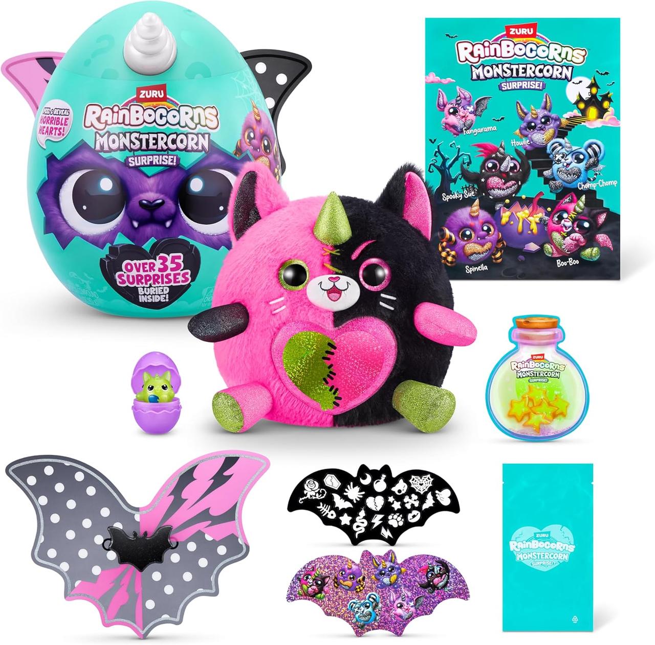 М'яка іграшка сюрприз Rainbocorn Monstercorn Surprise Cat 27см Рейнбокорн Кіт Оригінал