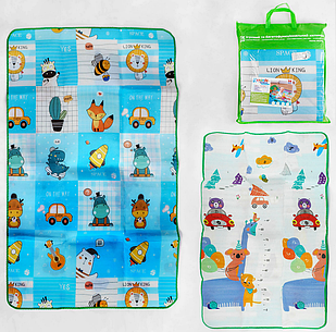 Дитячий килимок двосторонній із ростометром, розмір 180*120 см