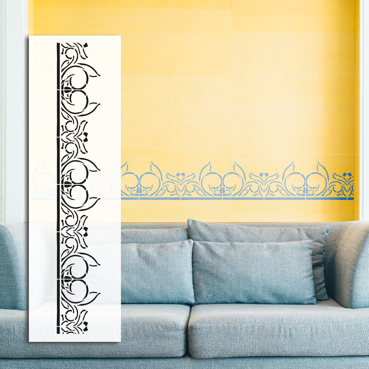 Трафарет для декоративної штукатурки з безшовним малюнком. (250х1020)