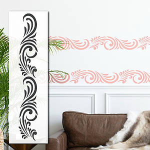 Трафарет для декоративної штукатурки з безшовним малюнком. (250х1020)