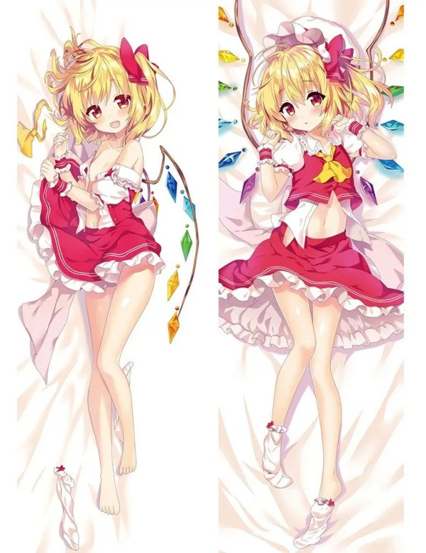 Дакимакура 150 х 50 см Фландрє Скарлєт Тохо Flandre Scarlet Touhou Подушка + наволочка двостороння