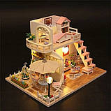 Румбокс Рожевий лофт DIY House Roombox Pink loft Інтер'єрний конструктор M033, фото 4