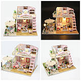 Румбокс Рожевий лофт DIY House Roombox Pink loft Інтер'єрний конструктор M033, фото 9
