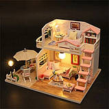 Румбокс Рожевий лофт DIY House Roombox Pink loft Інтер'єрний конструктор M033, фото 10